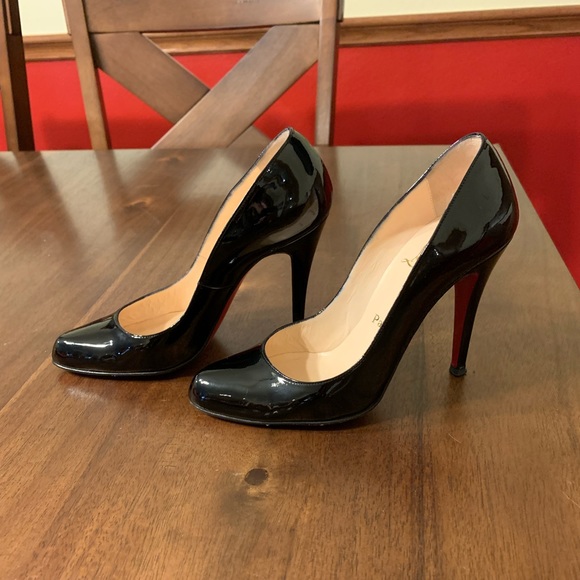 Christian Louboutin Décolleté 868 Black Patent - Picture 2 of 14